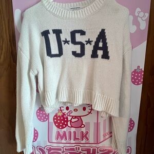 Target Women's Cream USA Sweater